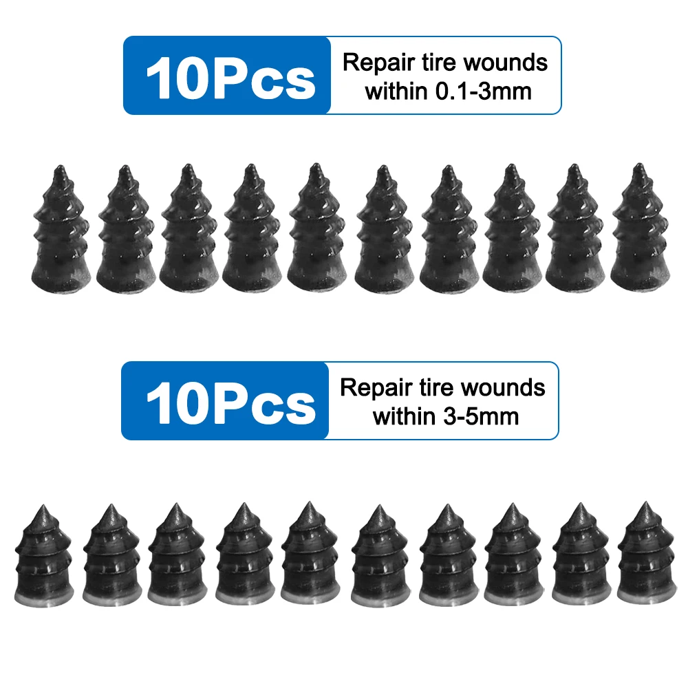 

Мотоциклетные вакуумные гвозди для ремонта шин, автомобильные грузовики, скутер, велосипед, инструменты для ремонта проколов шин, универсальный бескамерный резиновый набор гвоздей