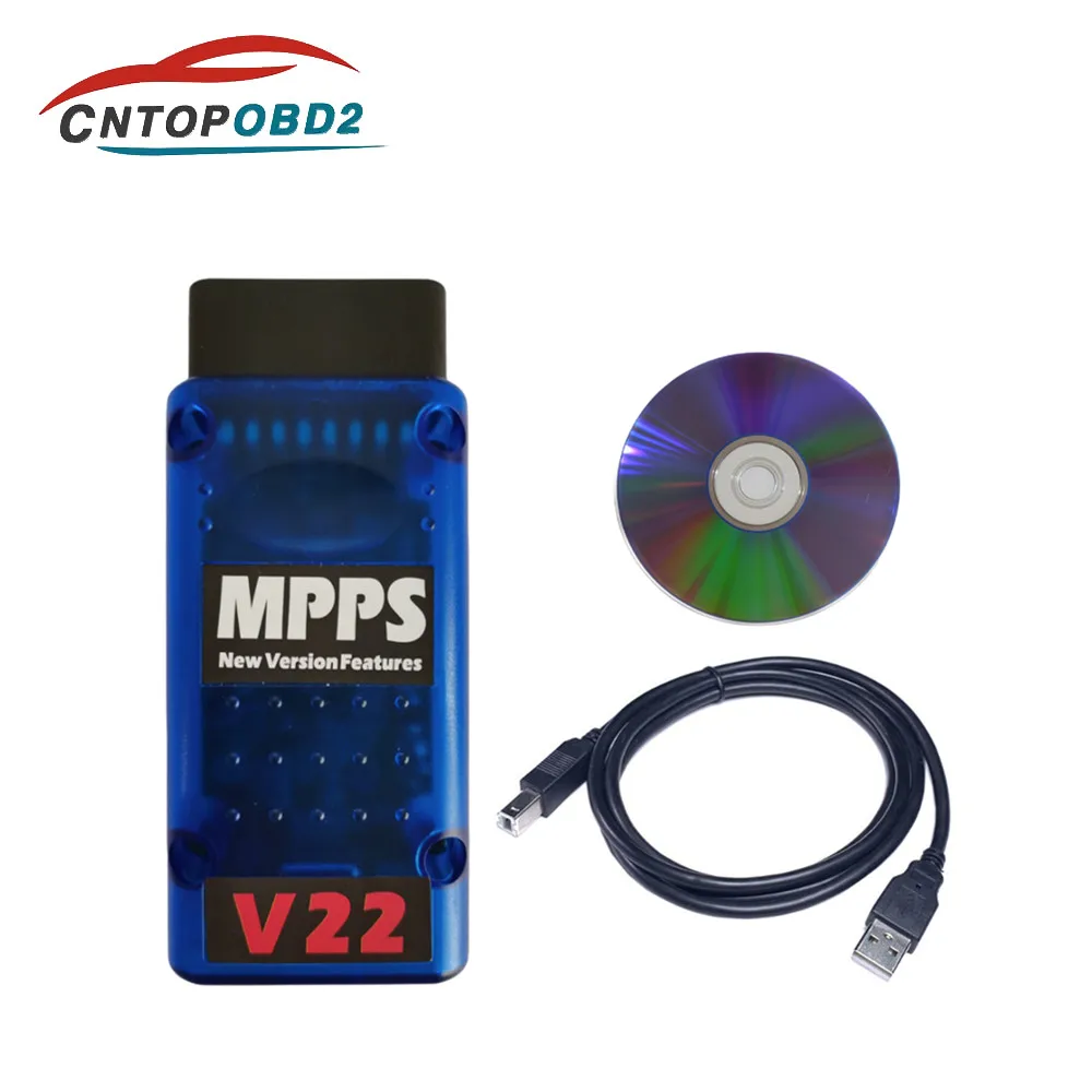 Новейший инструмент для чип MPPS V22 V21 OBD2 настройки чипа ECU mpps 21 Flasher EDC15 EDC16 EDC17 Inkl Checksum
