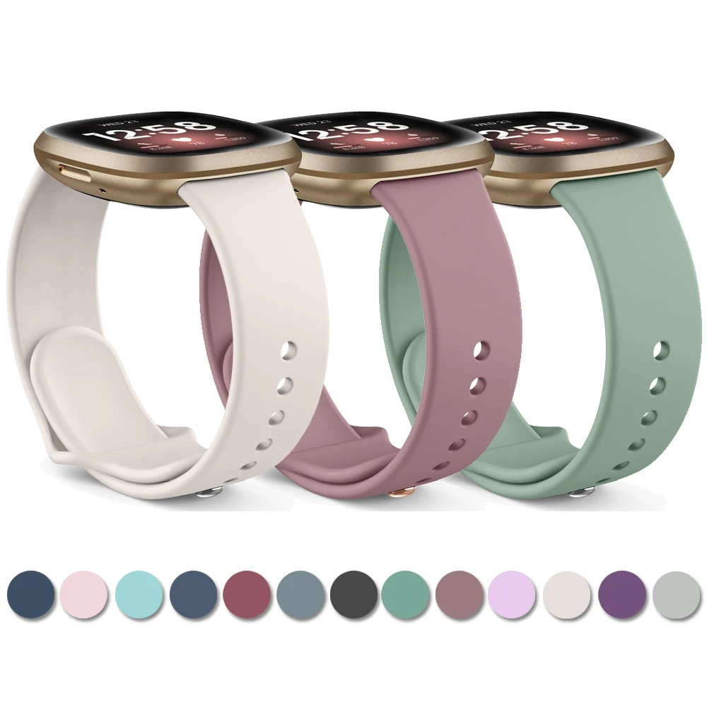 Cinturino Sportivo In Silicone Per Cinturino Fitbit Versa 1/Versa 2/Versa 3/Versa 4 Per Cinturino Fitbit Versa Lite/Sense/Sense 2 Band