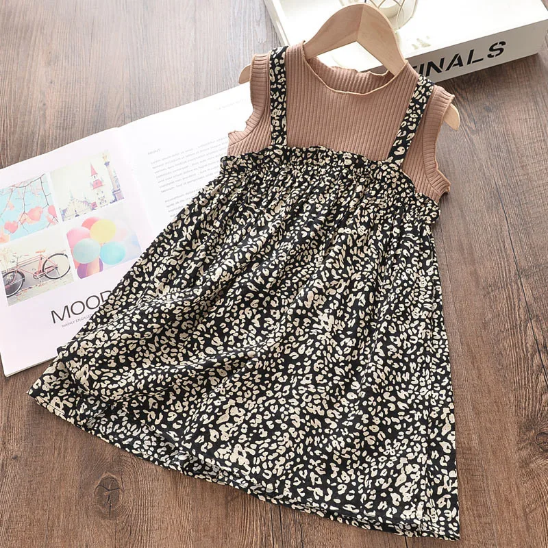 Bear Leader Girls Flowers Casual Dress 2022 New Summer Kids Floral Princess Sweet Costumes Toddler Children Vestidos 3 7Y | Детская