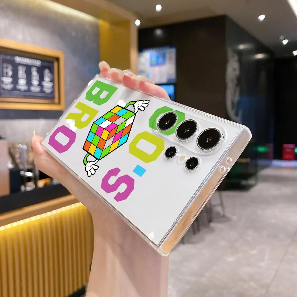 Фото Чехол Record Cube в стиле ретро 80-х для Samsung Galaxy S26 Ultra S25 FE S24 S23 S22 Plus S25 Edge S21, прозрачный мягкий чехол-накладка №5