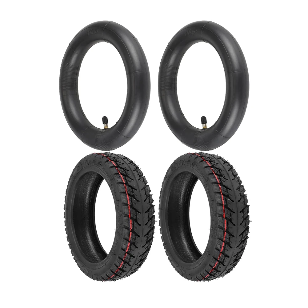 

60/70-6.5 Scooter Tires with Inner Tube Pneumatic 10 Inch Tire Replacement Straight Vavle for Max G30 G30D G30LP