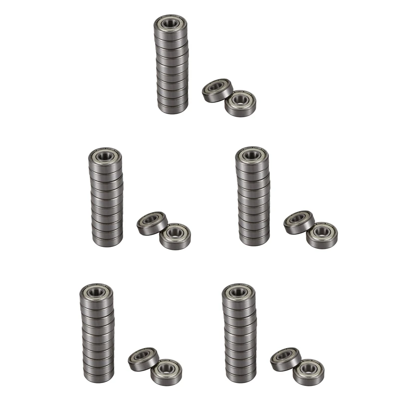 

60 Pcs 608Z 22Mm X 8Mm X 7Mm Single Row Deep Groove Ball Bearing