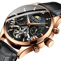 top brand luxury mens mechanical watch moon phase multi function tourbillon watch diving clock business men wristwatch