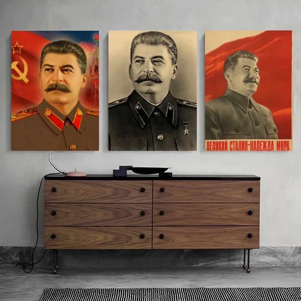 Портрет СССР с российским сталином самоклеящаяся искусство Декор стен для