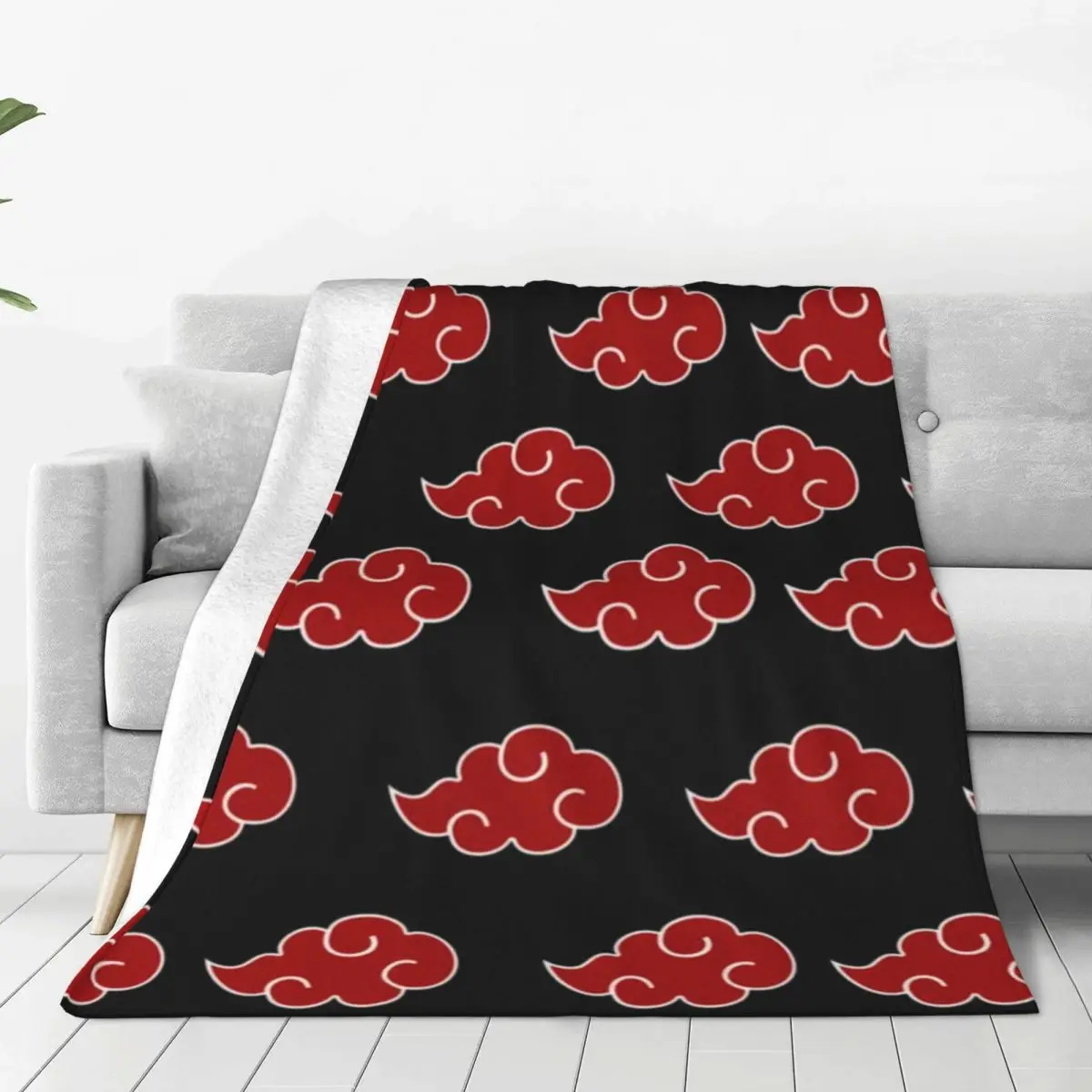 

Red Cloud Childe Genshin Impact Anime Blanket Lightweight Breathable Flannel Fleece Throw Blankets for Bedding Affordable