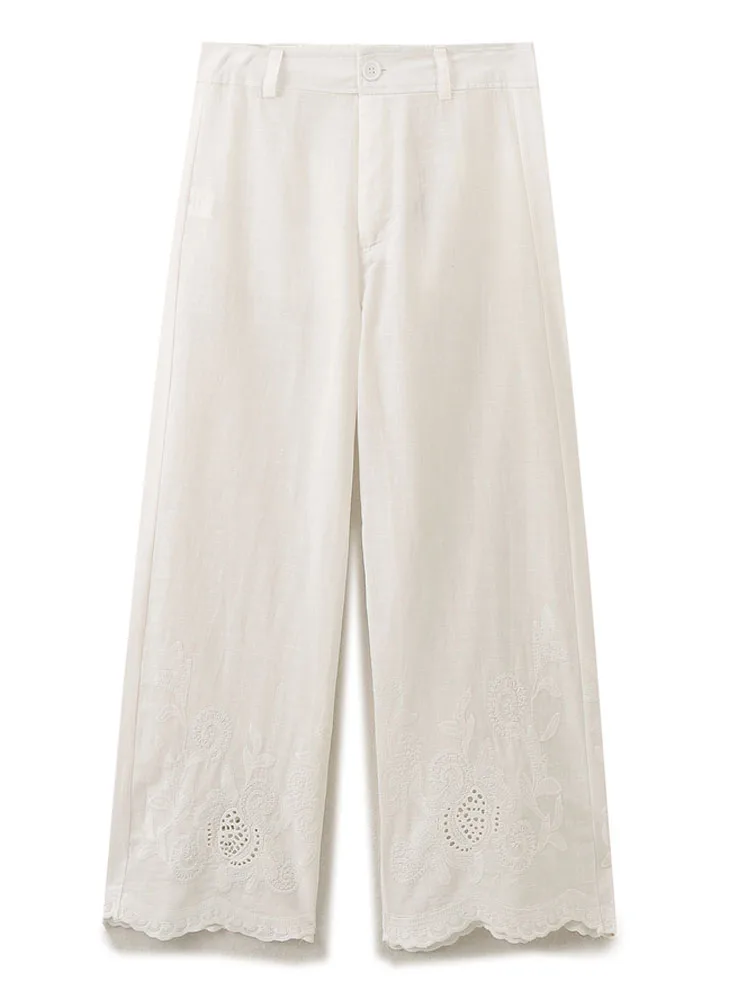 Женские брюки-кюлоты KAOPU ZA винтажные брюки со средней посадкой и широкими