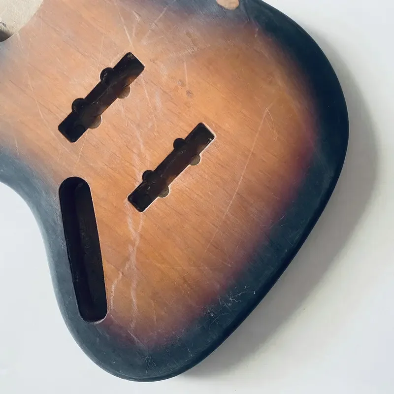 JB579 Корпус джазового баса цвета Sunburst из массива ольхи для замены электрического и