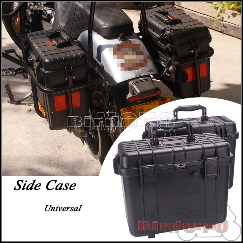 Водонепроницаемый боковой ящик для хранения на мотоцикл инструментов багажный