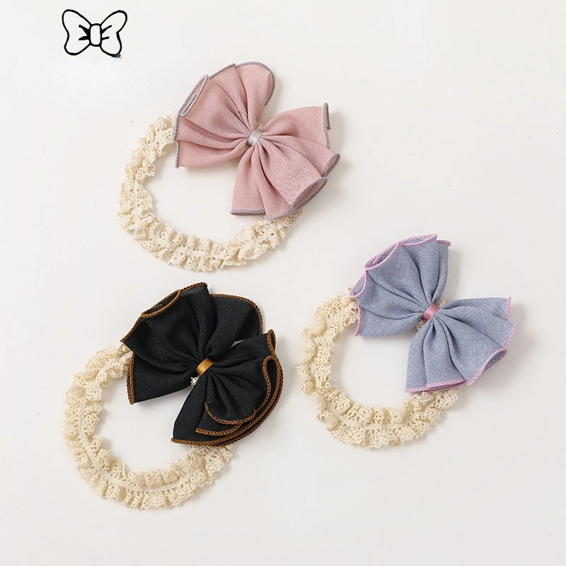 

Fabric Big Flower Bow Baby Care Door Hair Band Baby Princess Newborn Baby Child Headband Hair Band Hair Accessories Head Band