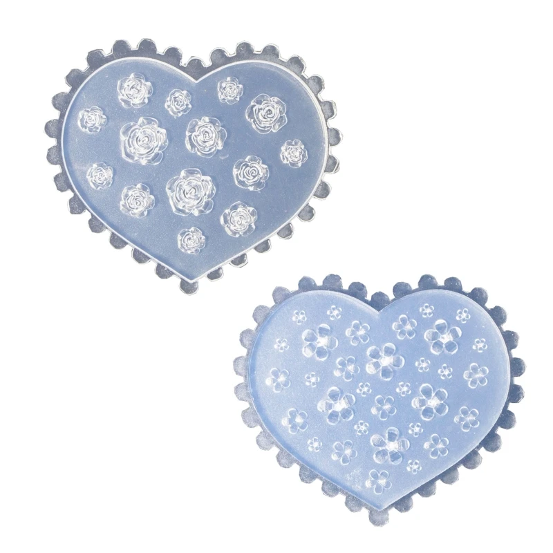 

Rose Five Petal Flower Silicone Mold Nail Art Carving Mold Suitable for Diy Nail Art Decoration Supplies Nail Tool