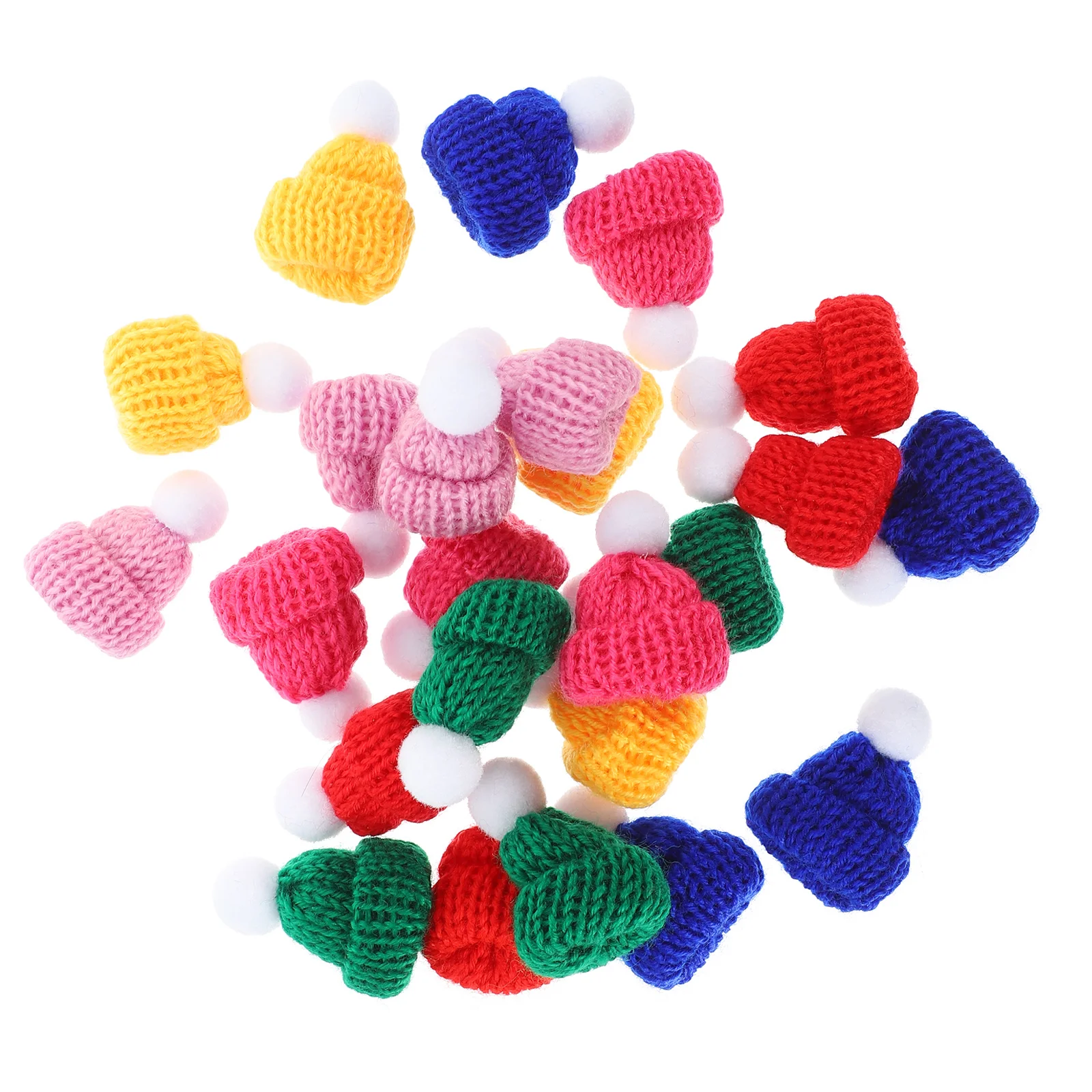 

DIY Craft Accessories Mini Woolen Yarn Hats Knitting Christmas Ornaments Xmas Tree Decorations