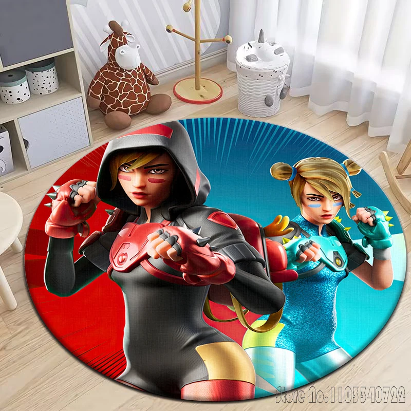Игра Fort Gun и пожарная битва круглый ковер спальня гостиная дверной коврик пикник