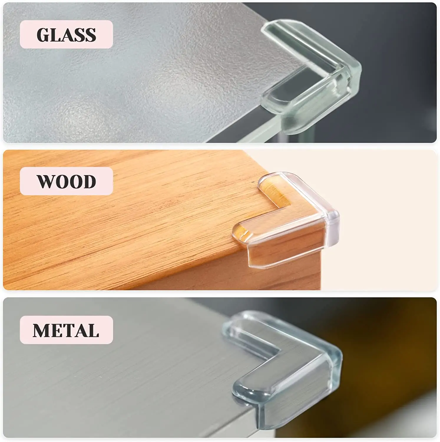 10PCS Corner Protector for Baby Luminous Clear Protectors Furniture Guard & Edge Safety Bumpers Sharp Proof |