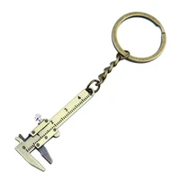 car keychain portable mini vernier caliper 0 40mm measuring tool car metal car measuring tools men special gift universal