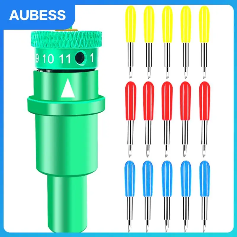 

Durable Plotter Blade Green Cutting Machine Automatic Positioning Cutter Blade Gear Adjustment Hand Tools Double Bearing Burin