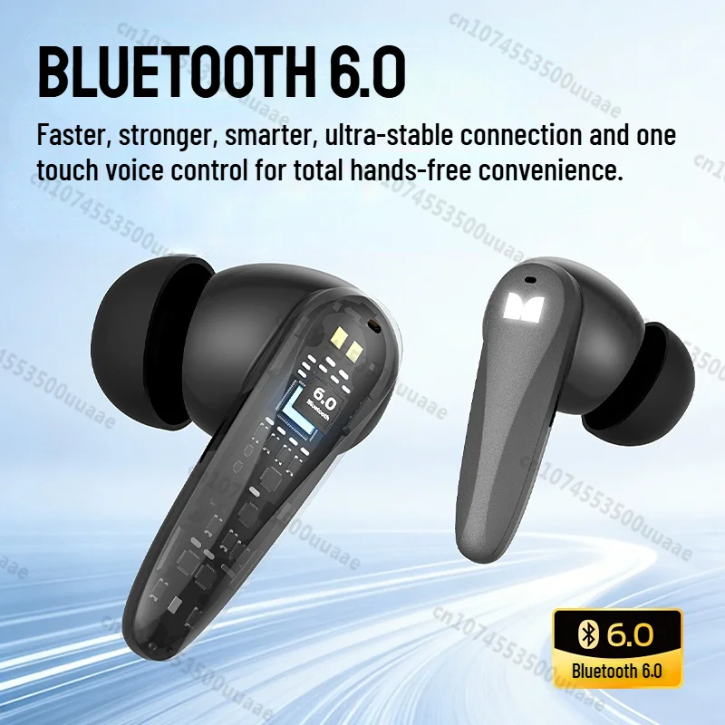 Фото Беспроводные наушники Monster N-Lite 320 Ture с шумоподавлением при звонках, Bluetooth 6.0, водонепроницаемые (IPX5), спортивные наушники с микрофоном №3