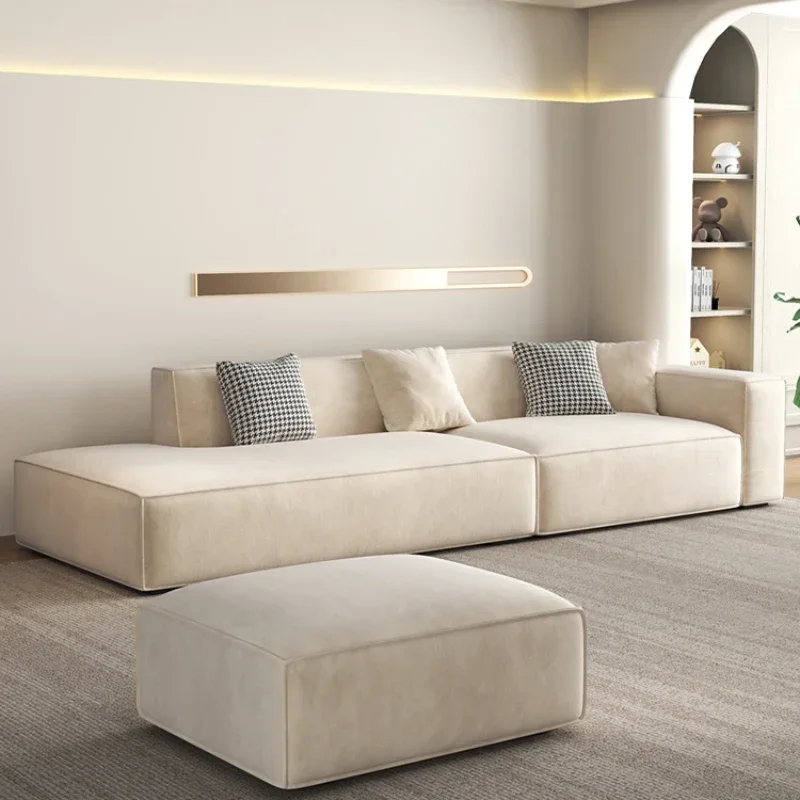 Простой современный мягкий диван-кресла Lazy Relax белый дизайнерский