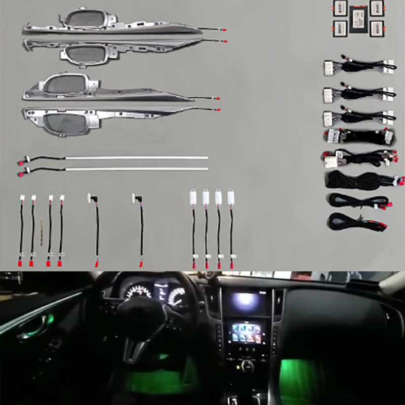

Fit for Nissan Infiniti Q50L special car atmosphere light original 1:1 mold no threading 16 lights easy installation