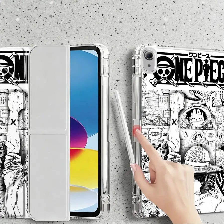 Фото Чехол для планшета One Piece Luffy Anime для Samsung Galaxy Tab A11 S9 Plus S7 FE S8 S10 Lite A9 Plus A8 с отделением для ручки №2