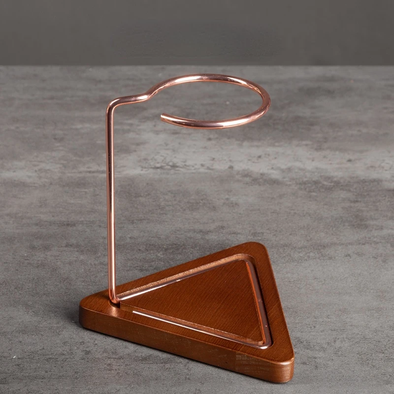 

Hand-brewed Coffee Tripod with Walnut Base Stainless Steel Filter Cup Holder