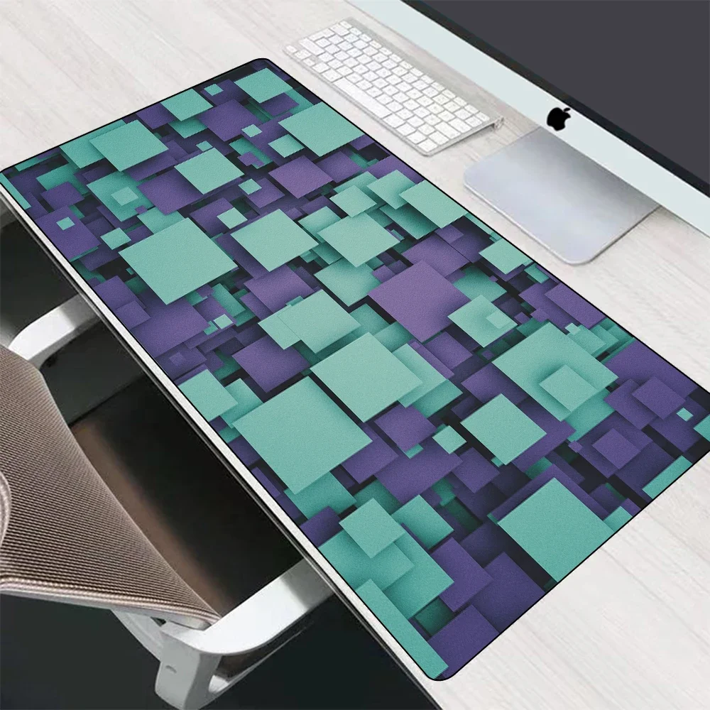 Коврик для мыши Geometry PC Gamer Компьютер Большой коврик 900x400 Клавиатура Резиновый