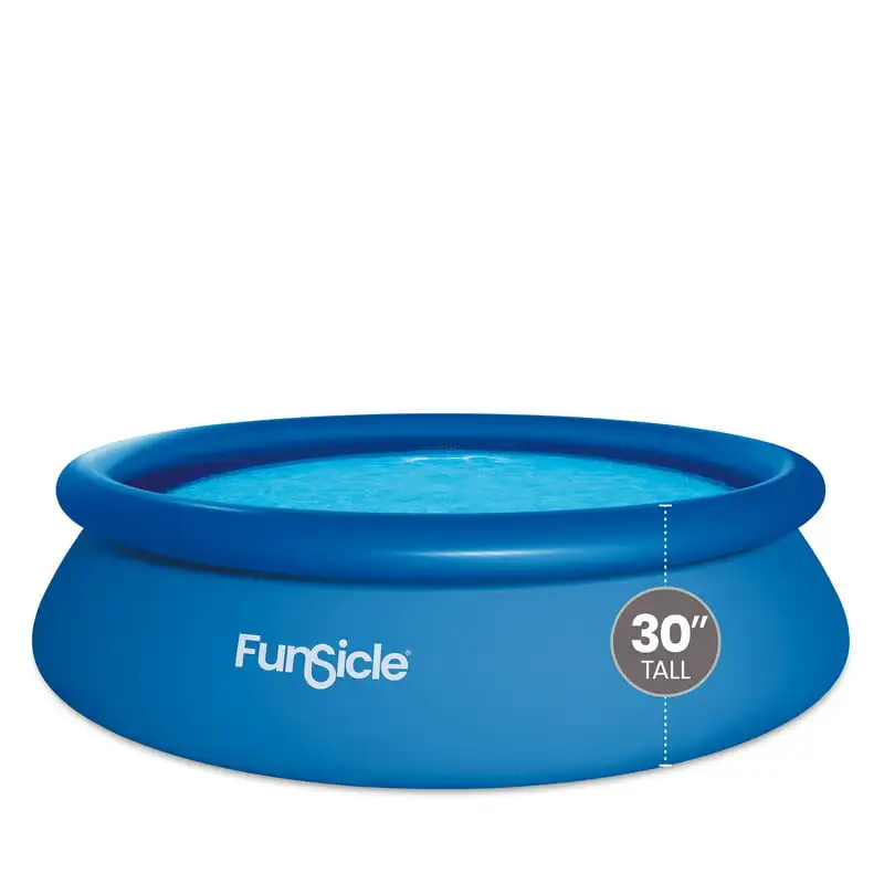 

10 ft QuickSet Round Above Ground Pool, Includes Cartridge Filter Pump, Age 6 & up