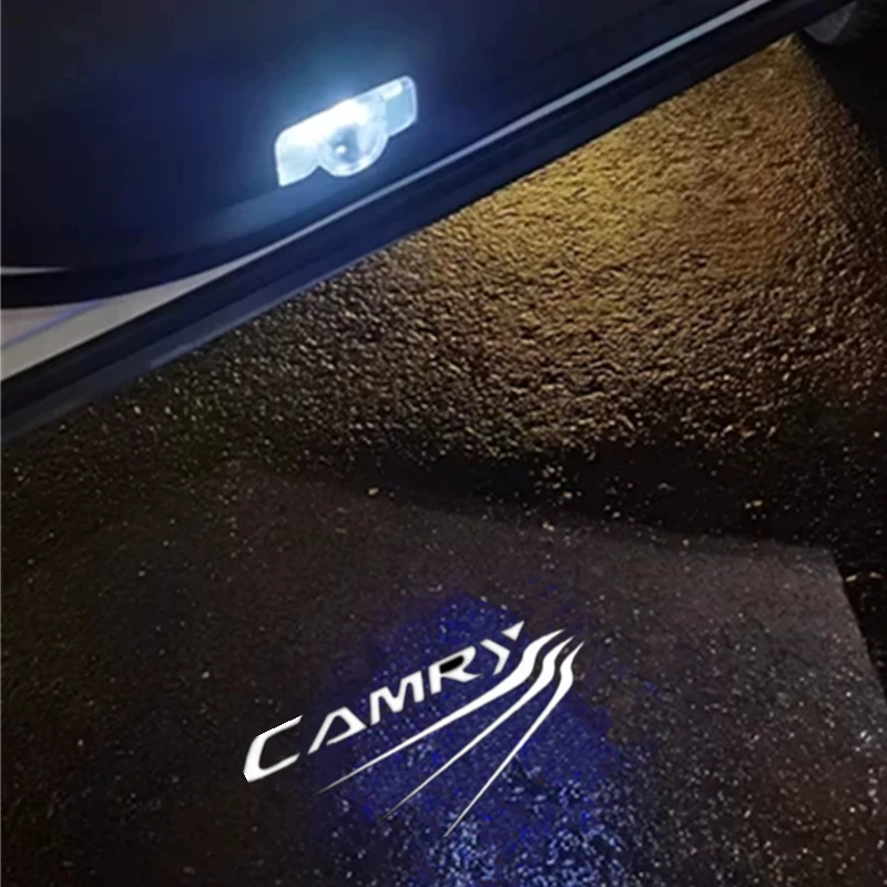 

2Pcs Led For Toyota Camry 40 50 55 70 V40 V50 V55 V70 XV40 XV50 XV55 XV70 Car Door Light Projector Emblem Lamp Accessories