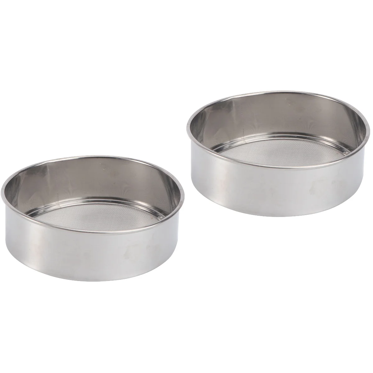

Flour Sifter Baking Sieve Filter Strainer Mini Hand Powder Kitchen Cake Mesh Fine Small Metal Round Steel Stainless Tamismanual
