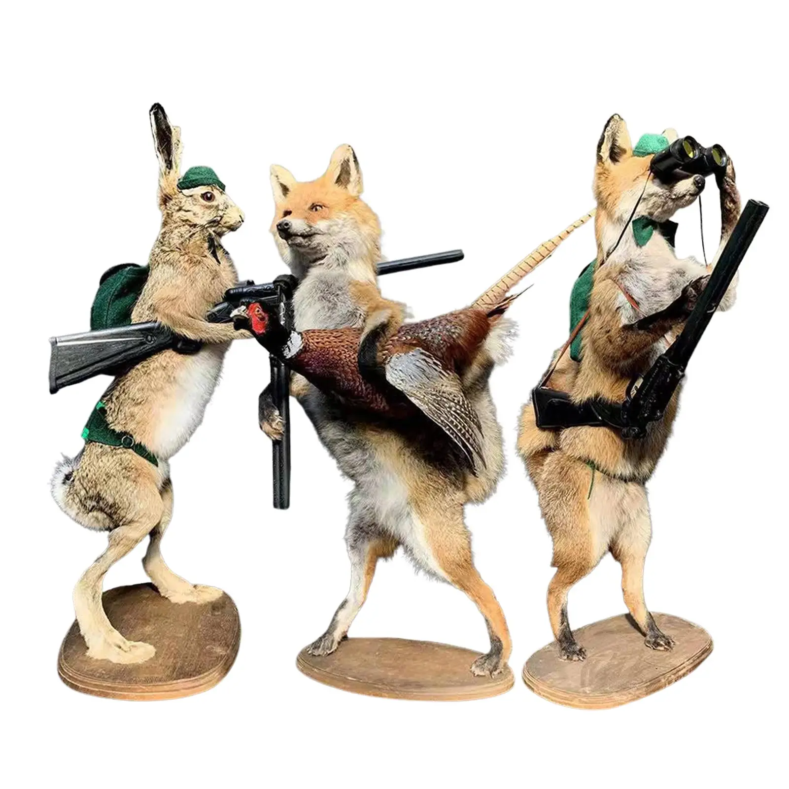 

Creative Animal Hunter Statue Animal Hunters Craftwork Resin Tabletop Sculpture Outdoor Ornaments For The Garden Resin Ornaments