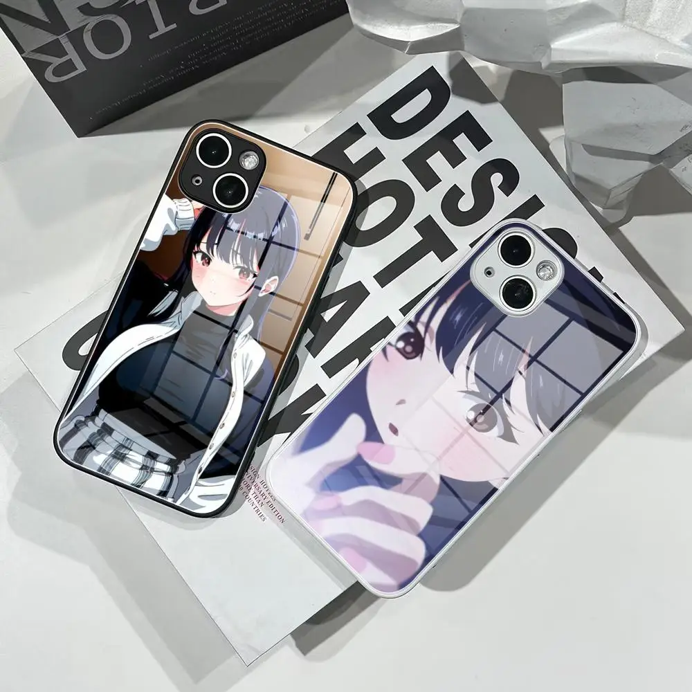 Чехол для телефона Анна Ямада из закаленного стекла IPhone 16 15 Pro Max 14 13 12 Mini Plus Samsung S24