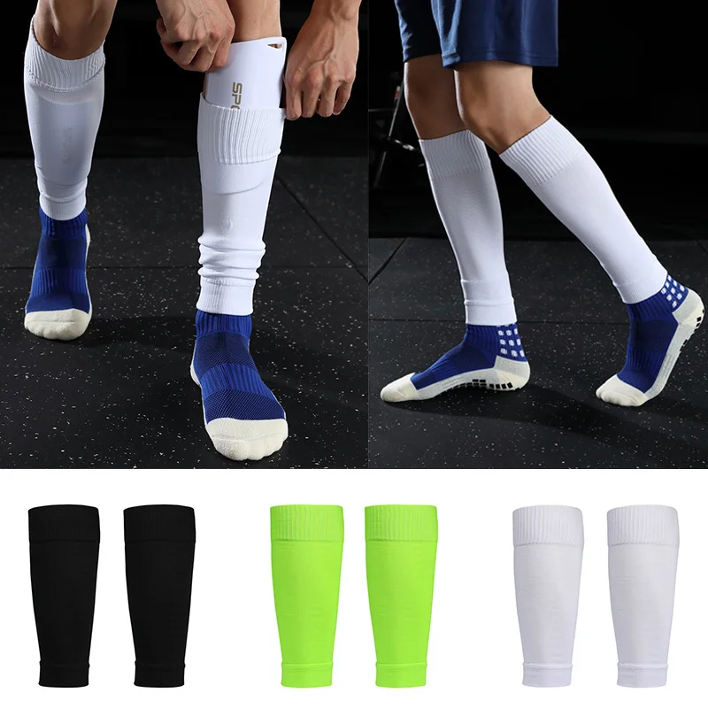 

elastic cover bottoming 2023 leg Adult football sports youth single-layer socks competition professional protective leg cover