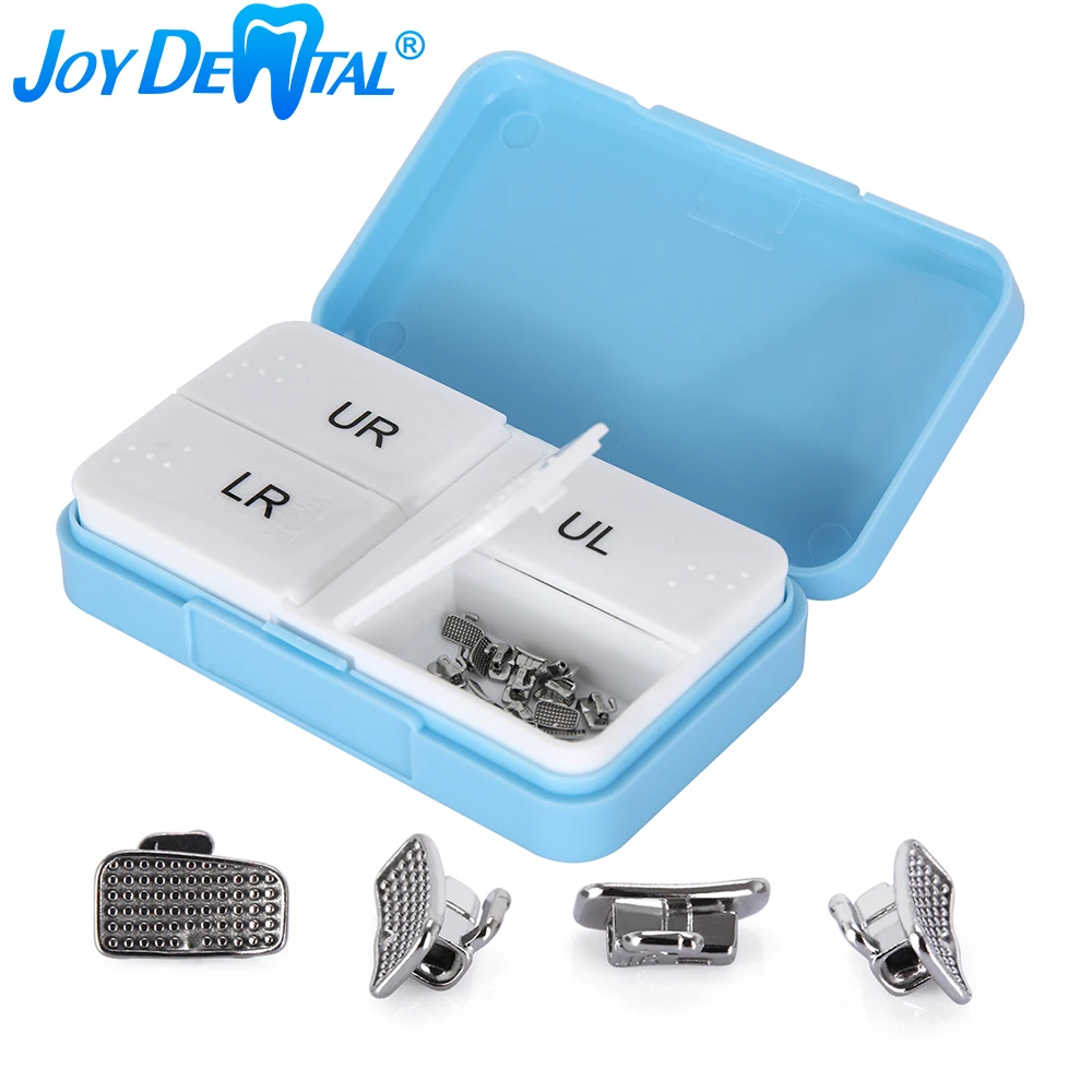 

JOY DENTAL 20Sets=80pcs Dental Orthodontic Buccal Tubes 1st Molar Roth / MBT 022 Bondable Monoblock Non-Convertible Single Tube