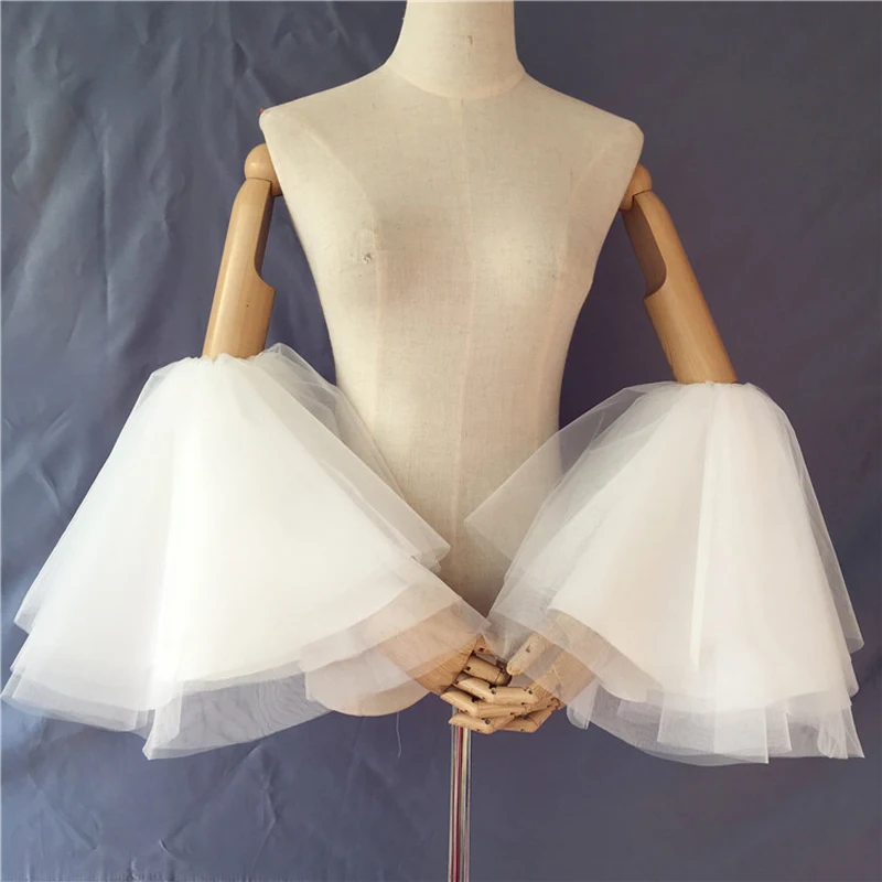

New Fashion Wedding Dress Sleeve Exaggerated Modeling Fluffy Princess Sleeves White Bubble Sleeves Bridal Sleeve