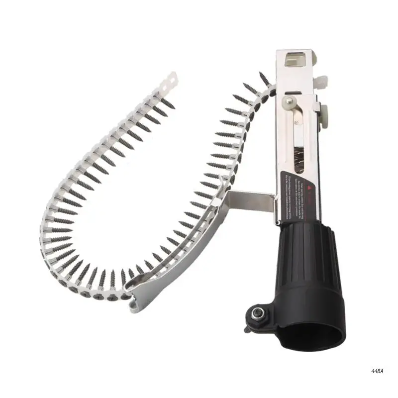 

Automatic Chain Nail Guns Adapter Screw Guns Nozzle Adapter Chain Nails Kit for Electric Drill Woodworking Tool