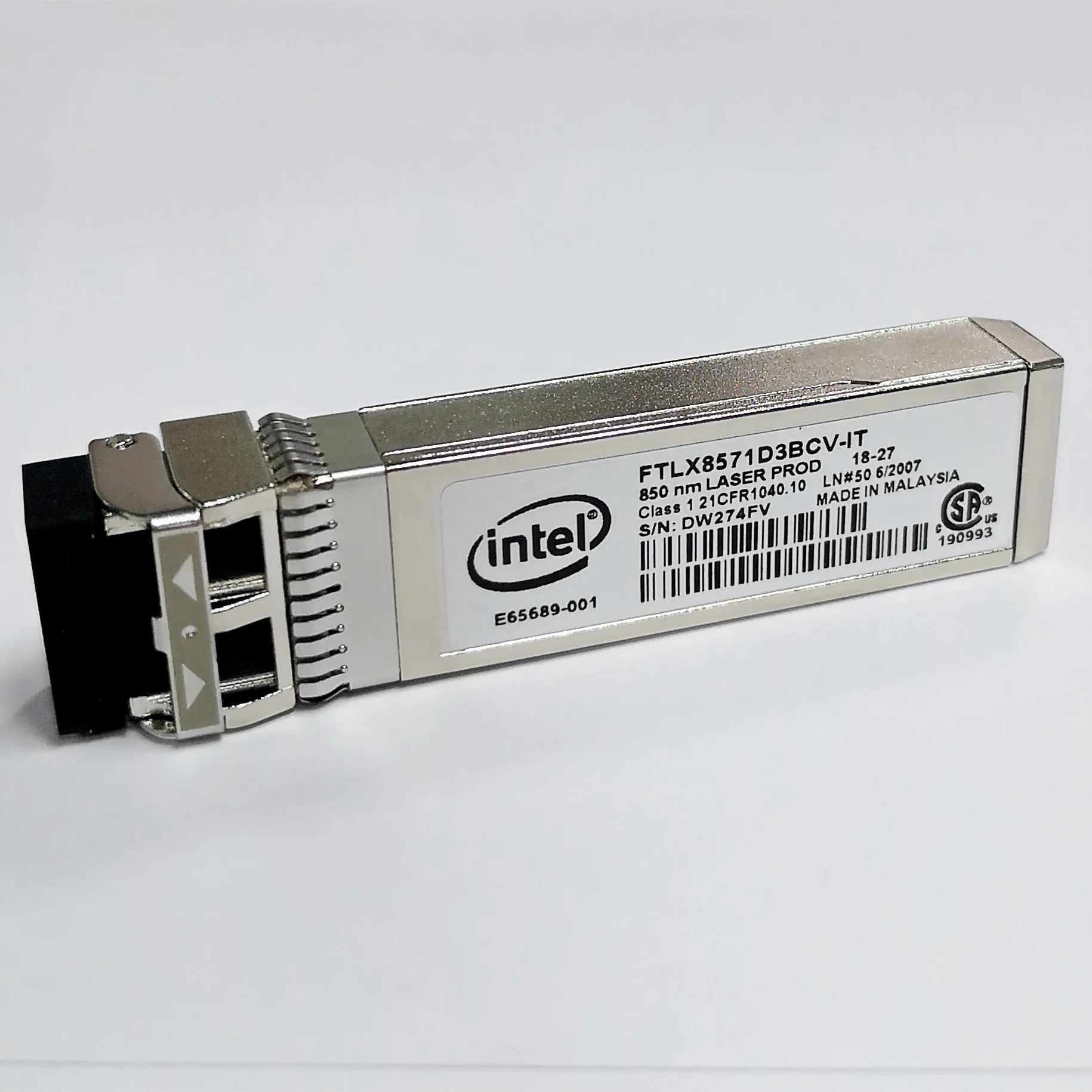 For intel X520-DA2 FTLX8571D3BCVIT1 E10GSFPSR 10Gigabit Multimode Transceiver 850nm