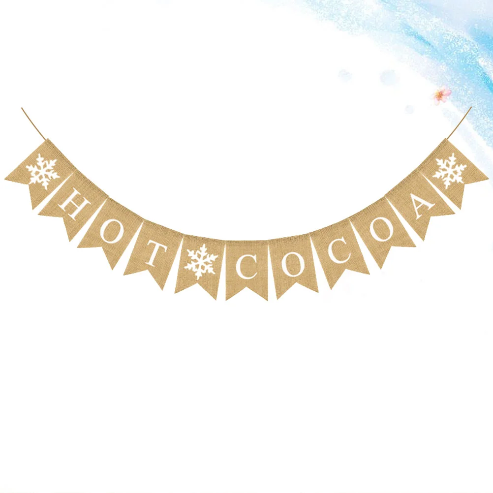 

1 Set Swallowtail Banner Decorative Layout Props Supplies Party Garland for Christmas Festival