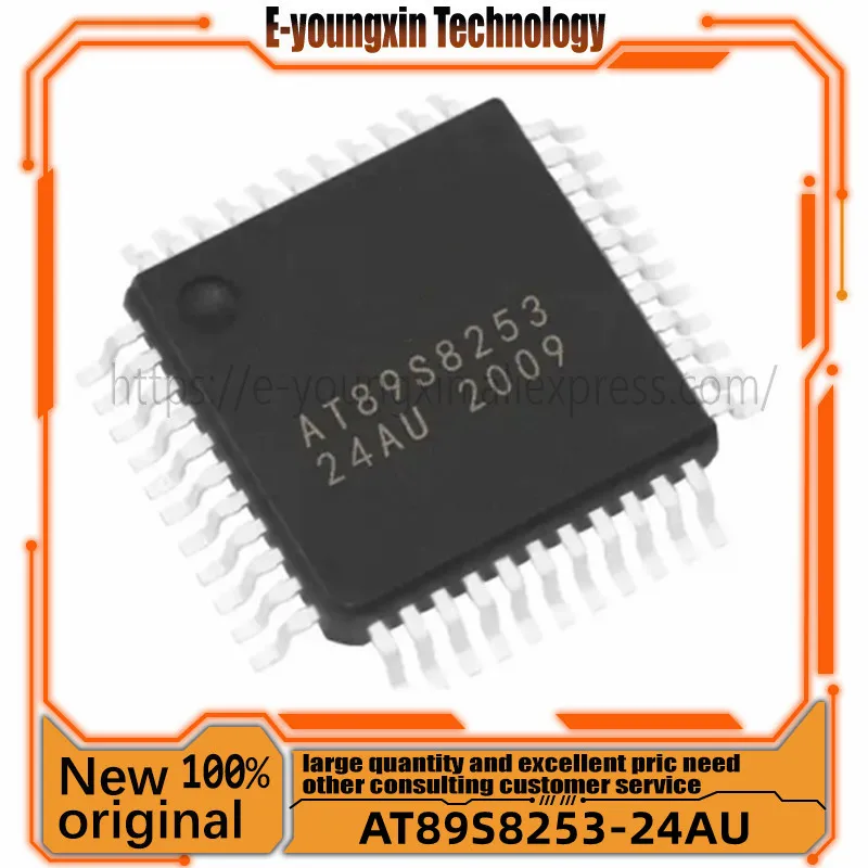 

1PCS AT89S8253-24AU AT89S8253 TQFP-44 SMD 8-bit Microcontroller Single-chip Microcomputer IC Chip Brand New Original In Stock