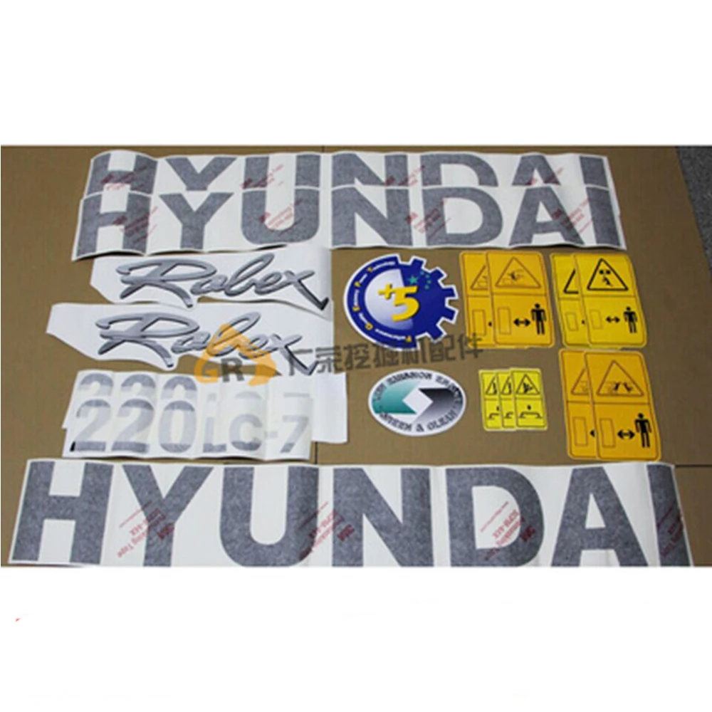 

Exterior Parts Full Car Standard Sticker Model Sticker For Excavator Hyundai Sticker R60 150 215 225 265 275 305 335 375LC-7-7S