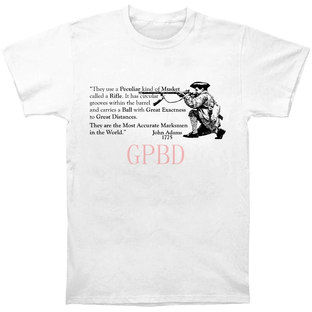

2019 Hot Sale Revolutionary War Rifled Musket T Shirt Pennsylvania Long Rifle Black Powder Tee shirt