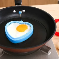 breakfast round heart silicone egg ring silicone fried egg mould kitchen pancake rings non stick omelette mold diy kitchen wares
