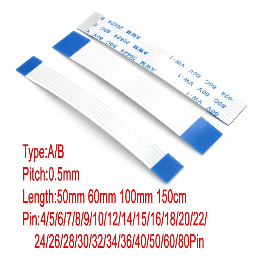 

Гибкий кабель FFC FPC NJY TOUCH 0,5 мм 4-80 Pin