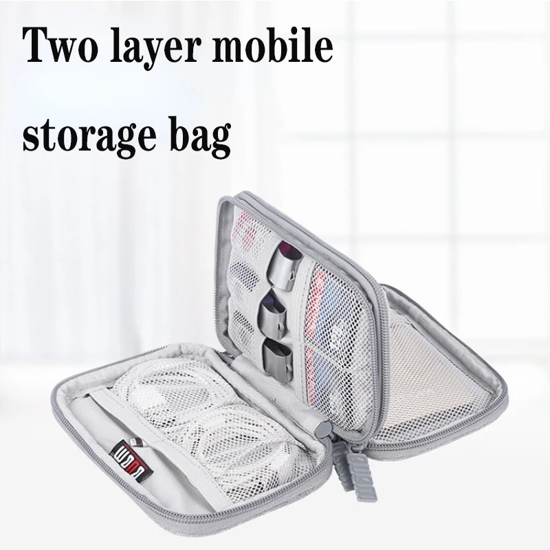 

Portable Gadgets Cables Wires Organizer Hard Disk Protection Storage Bag Travel Multi-functional Charging Treasure Storage Bag