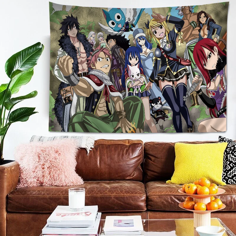 Fairy Tail Anime Printed Large Wall Tapestry Hanging Decoration Household Decor Blanket