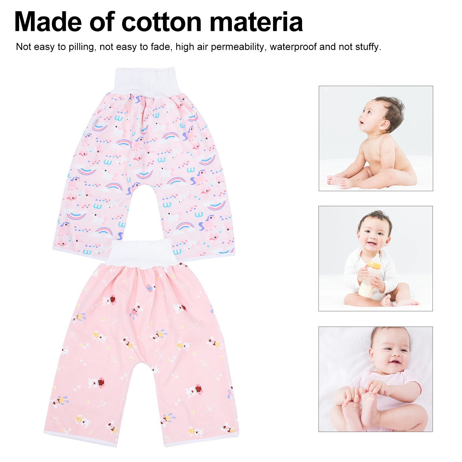 

Pants Training Baby Potty Washable Diapers Reusable Diaper Nappy Infant Toddlers Cloth Absorbent Cotton Unisex Newborn Clothes