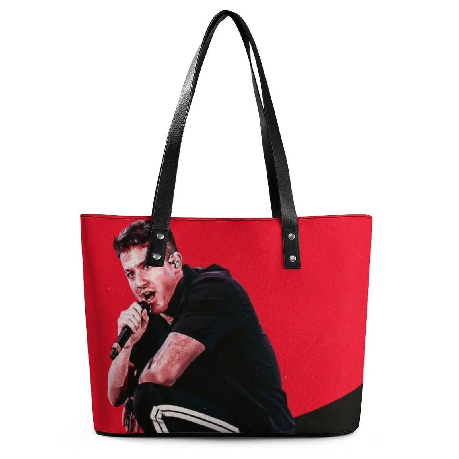 

Сумка на плечо с рисунком Красной певицы, крутой популярный пляжный тоут с обоями, забавная дизайнерская женская сумочка на плечо