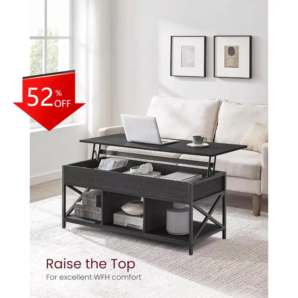 

Дизайнерские расширяющиеся журнальные столики со скрытым отсеком и полкой для хранения, центральные столы с полкой для хранения