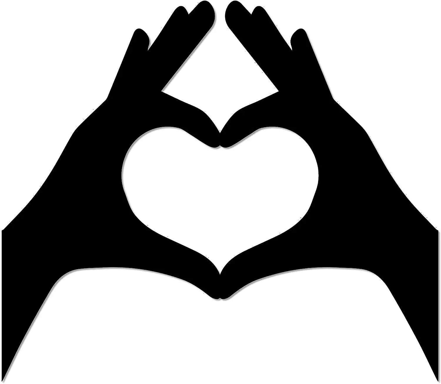 

Heart Hands Metal Wall Sign Decorative Accent Decor Wall Decor Sign Love Forever