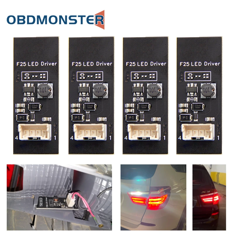 

New Rear Driver 1/2/4pcs for BMW X3 F25 rear light LED driver VALEO replacement repair 2011 to 2015 02CBA1101ABK Chip