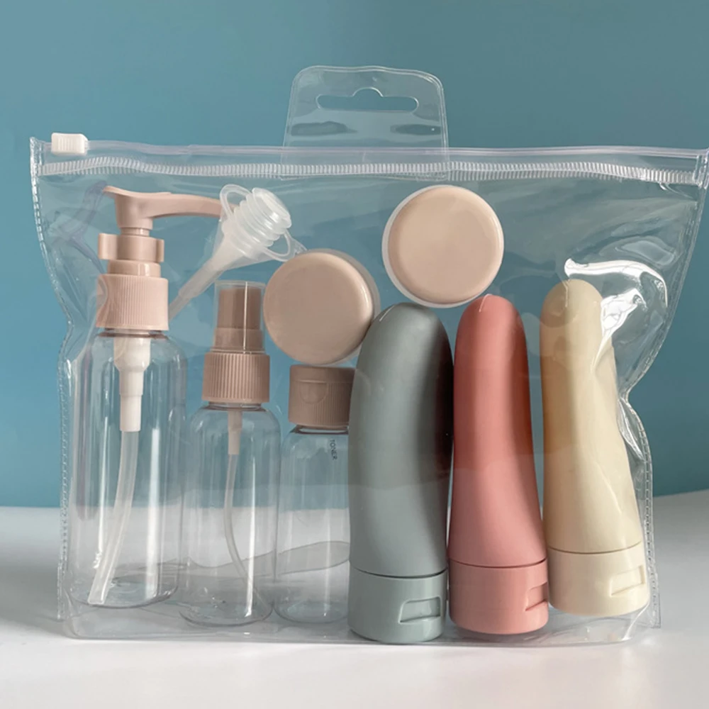 

1/3/12pcspc/set Nordic Style Travel Refillable Bottle Kit Portable Essence Shampoo Shower Gel Storage Bottle Container Can Carry